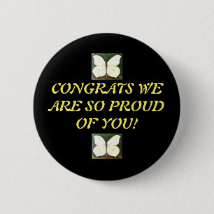 Button Graduation Congrats Zalnok