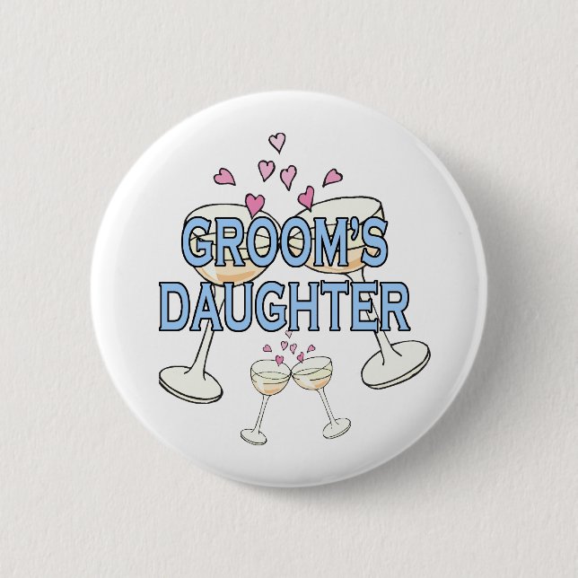 Button: Groom's Daughter 2 Inch Round Button (Front)