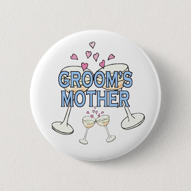 Button: Groom's Mother 2 Inch Round Button (Front)