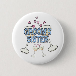Button: Groom's Sister 2 Inch Round Button