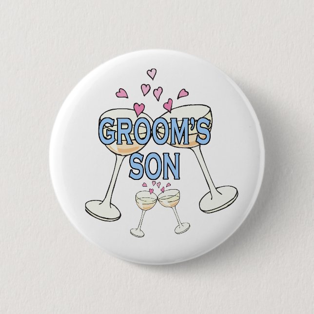 Button: Groom's Son 2 Inch Round Button (Front)