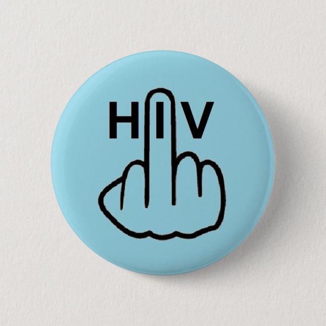Button HIV Flip (Front)