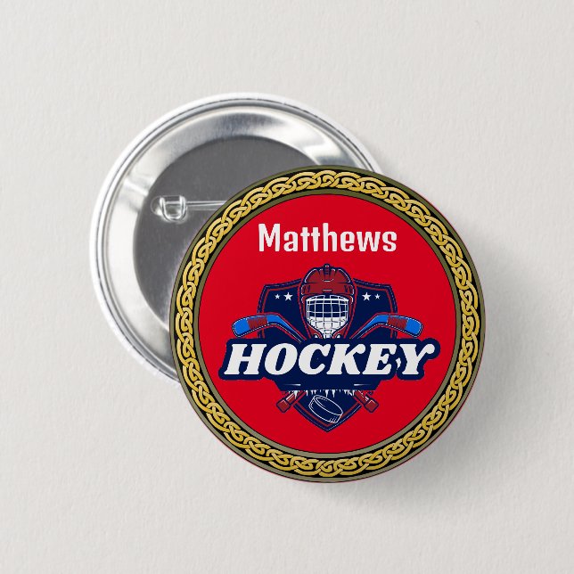 Button Hockey Gear - Personalized -Add Name (Front & Back)