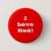 Button I Love Red