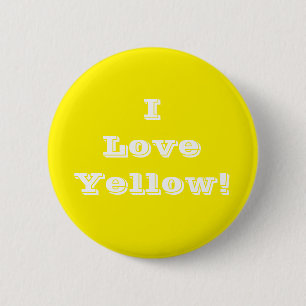 Button I Love Yellow