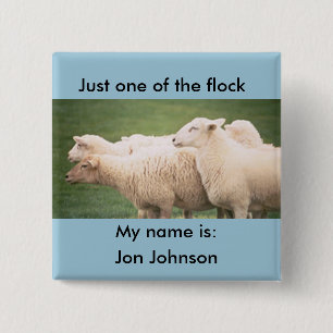 Button -  Just one of the Flock, and Name