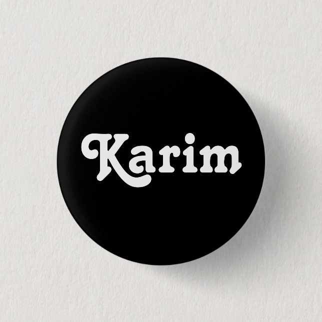 Button Karim (Front)