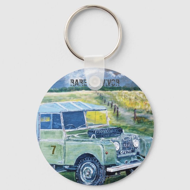 Button Key Ring RARE SURVIVOR 7 (Front)