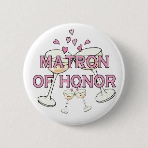 Button: Matron of Honour 2 Inch Round Button