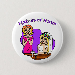 Button: Matron of Honour I 2 Inch Round Button