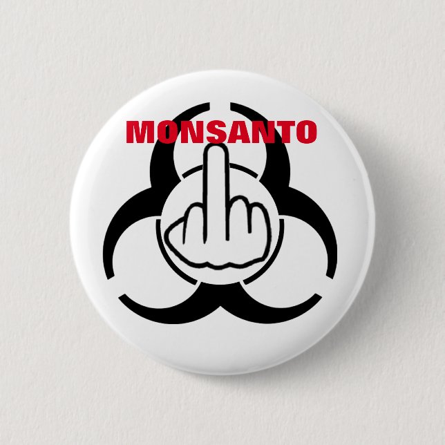 Button Monsanto Bio Hazard Flip (Front)