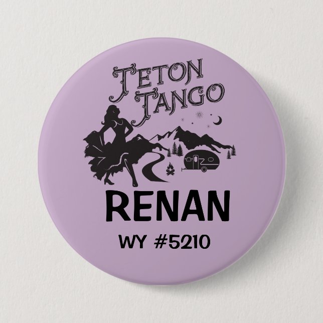 Button name tag black (Front)