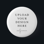 Button Pin 2-1/4"<br><div class="desc">Customize your button pin design in Templett. After you are done editing, download your file in a JPG format (don't forget to turn on the bleed option). Upload your design here by clicking on the blue "Personalize" button.</div>