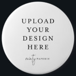 Button Pin 6" - Extra Large<br><div class="desc">Customize your button pin design in Templett. After you are done editing,  download your file in a JPG format (don't forget to turn on the bleed option). Upload your design here by clicking on the blue "Personalize" button.</div>