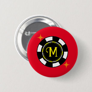 Button - Poker Personalized (add initial)