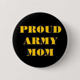 Button Proud Army Mom