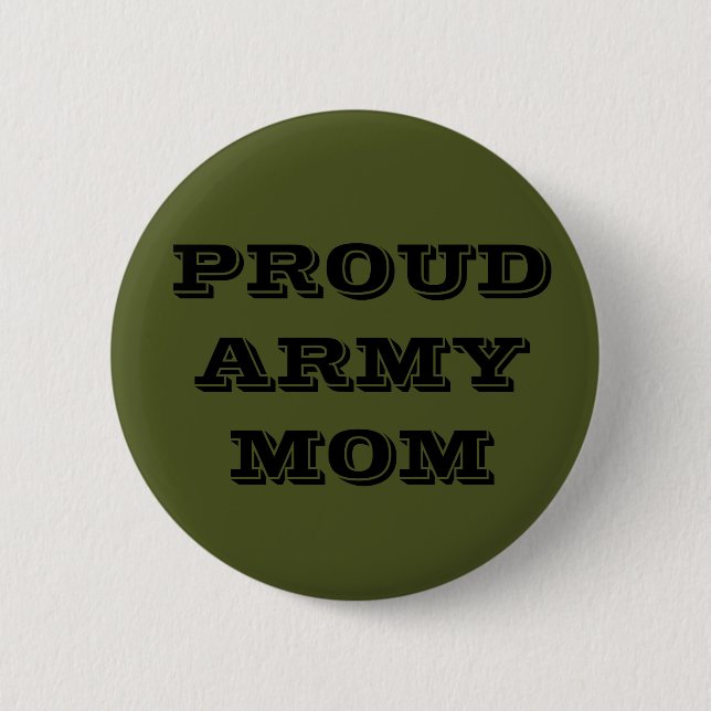 Button Proud Army Mom (Front)