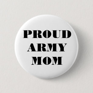 Button Proud Army Mom