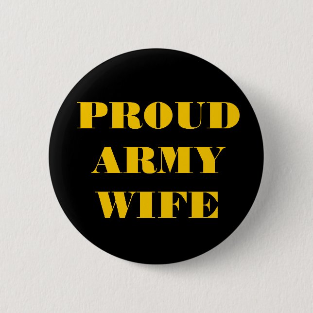 Button Proud Army Wife (Front)