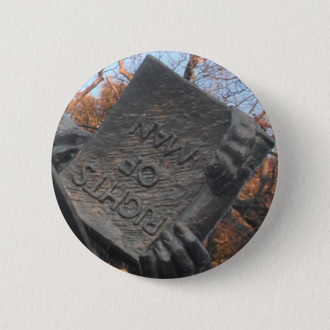 Button Rights Of Man Book Held By Thomas Paine (Front)