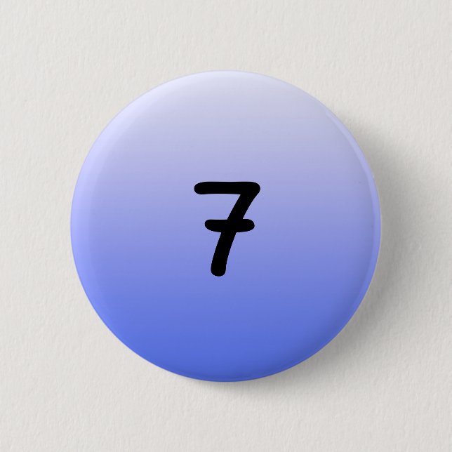 button round blue number seven (Front)