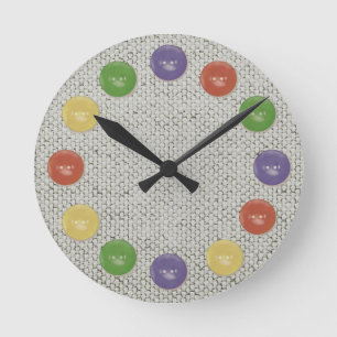 button round clock