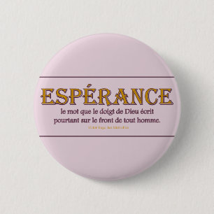 Button Round: Espérance