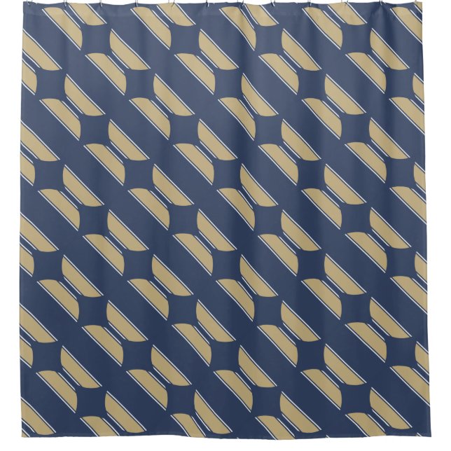 BUTTON ROUND stripes blue sand grey (Front)