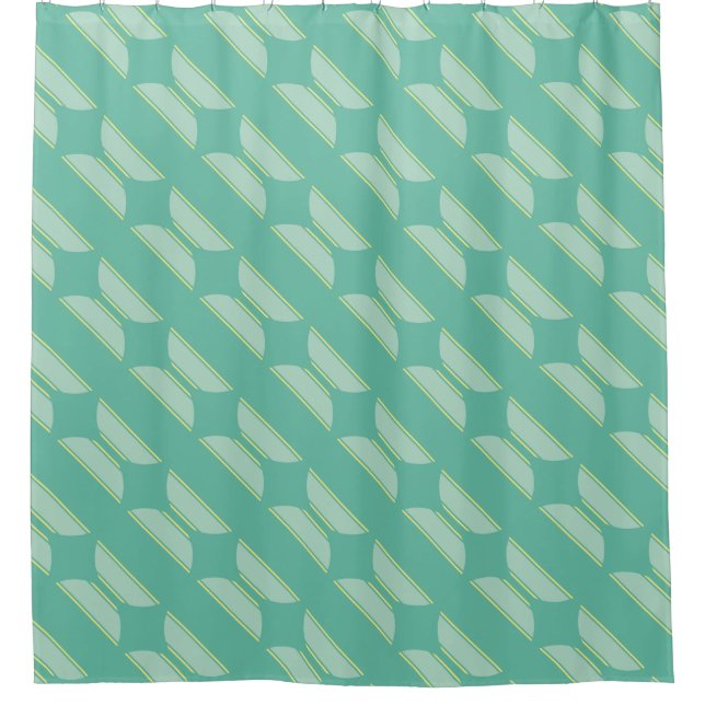 BUTTON ROUND stripes pastel green yellow (Front)