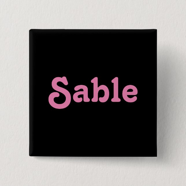 Button Sable (Front)