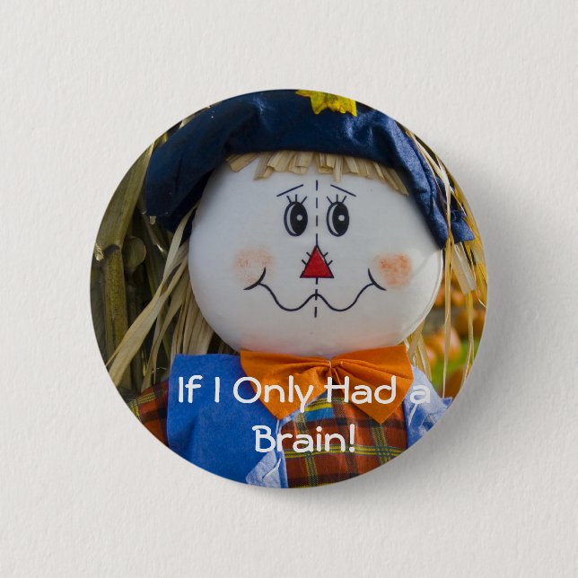 Button:  Scarecrow 2 Inch Round Button (Front)