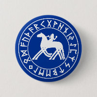 button Sleipnir Shield on Blk