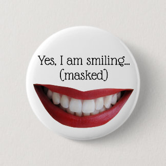 Button Smile - for Masks