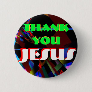 button-Thank you Jesus 2 Inch Round Button