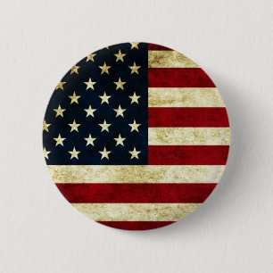 button, usa, flag 2 inch round button