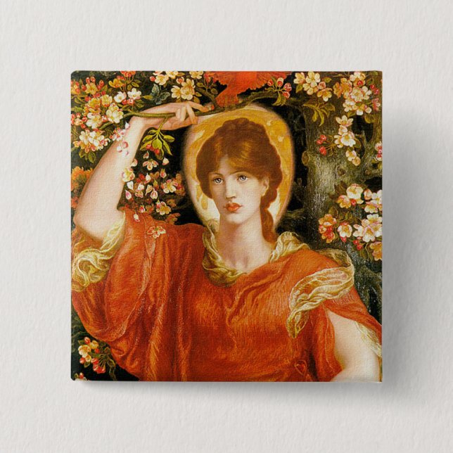 Button: Vision of Fiammetta 2 Inch Square Button (Front)