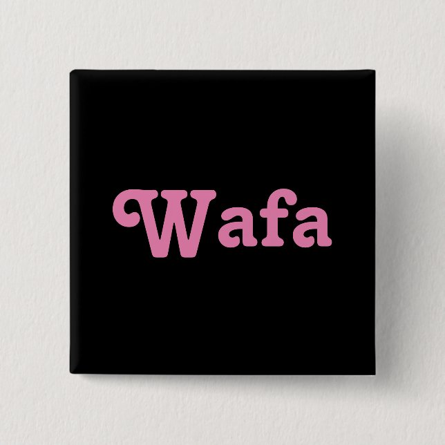 Button Wafa (Front)