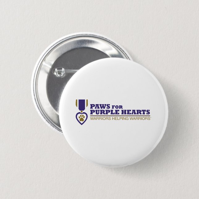 Button - White w Colour Logo (Front & Back)