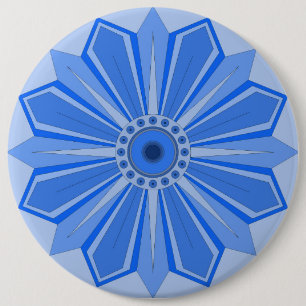 Button with art of flower