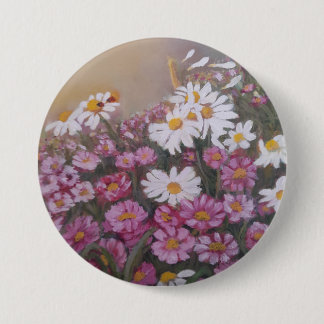 Button with daisies
