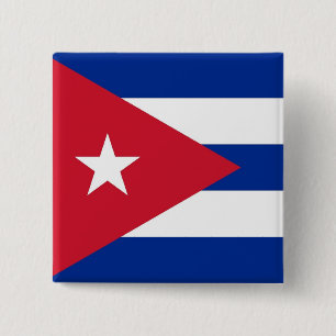Button with Flag of Cuba