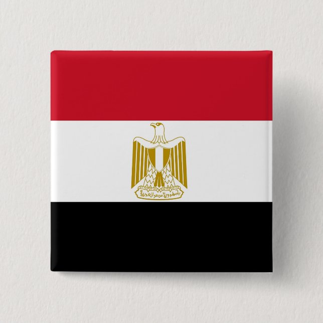 Button with Flag of Egypt (Front)