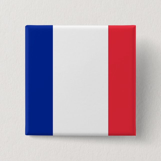 Button with Flag of France (Front)