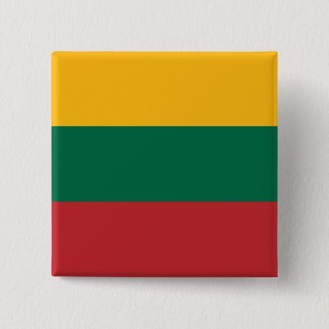 Button with Flag of Lithuania (Front)