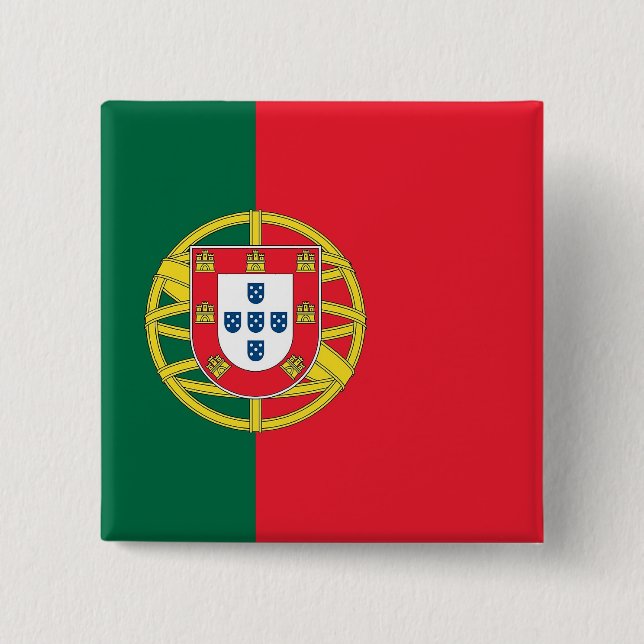 Button with Flag of Portugal (Front)