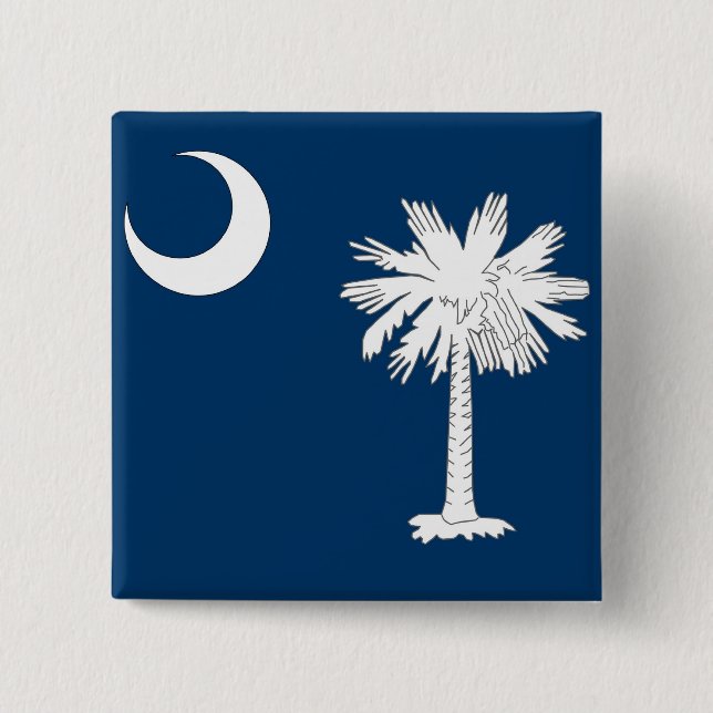 Button with Flag of South Carolina (Front)