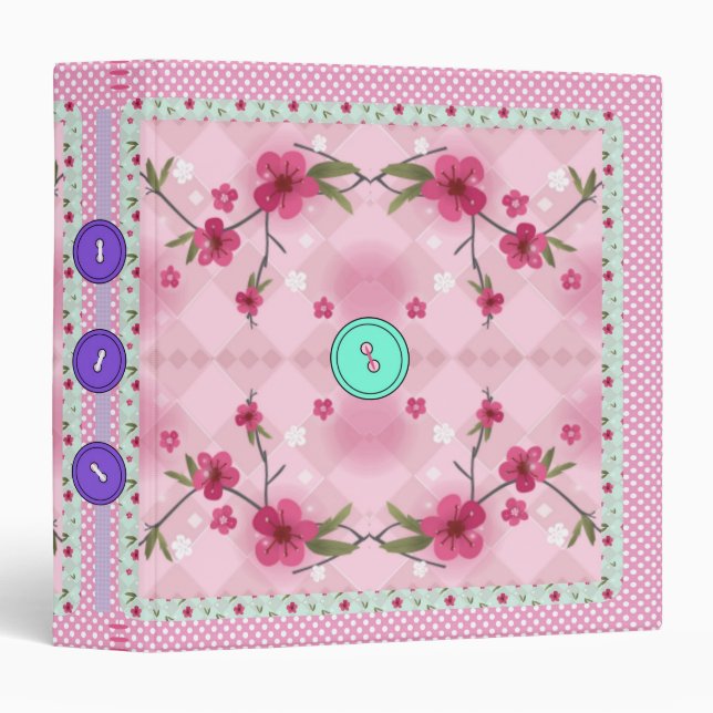 buttoned Avery Signature Binder (Front/Spine)