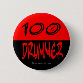 Buttons: 100% Drummer 2 Inch Round Button
