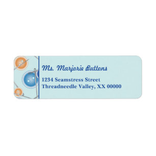 Buttons and Sewing Needles Personalized