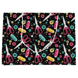 Buttons And Spools Large Gift Bag